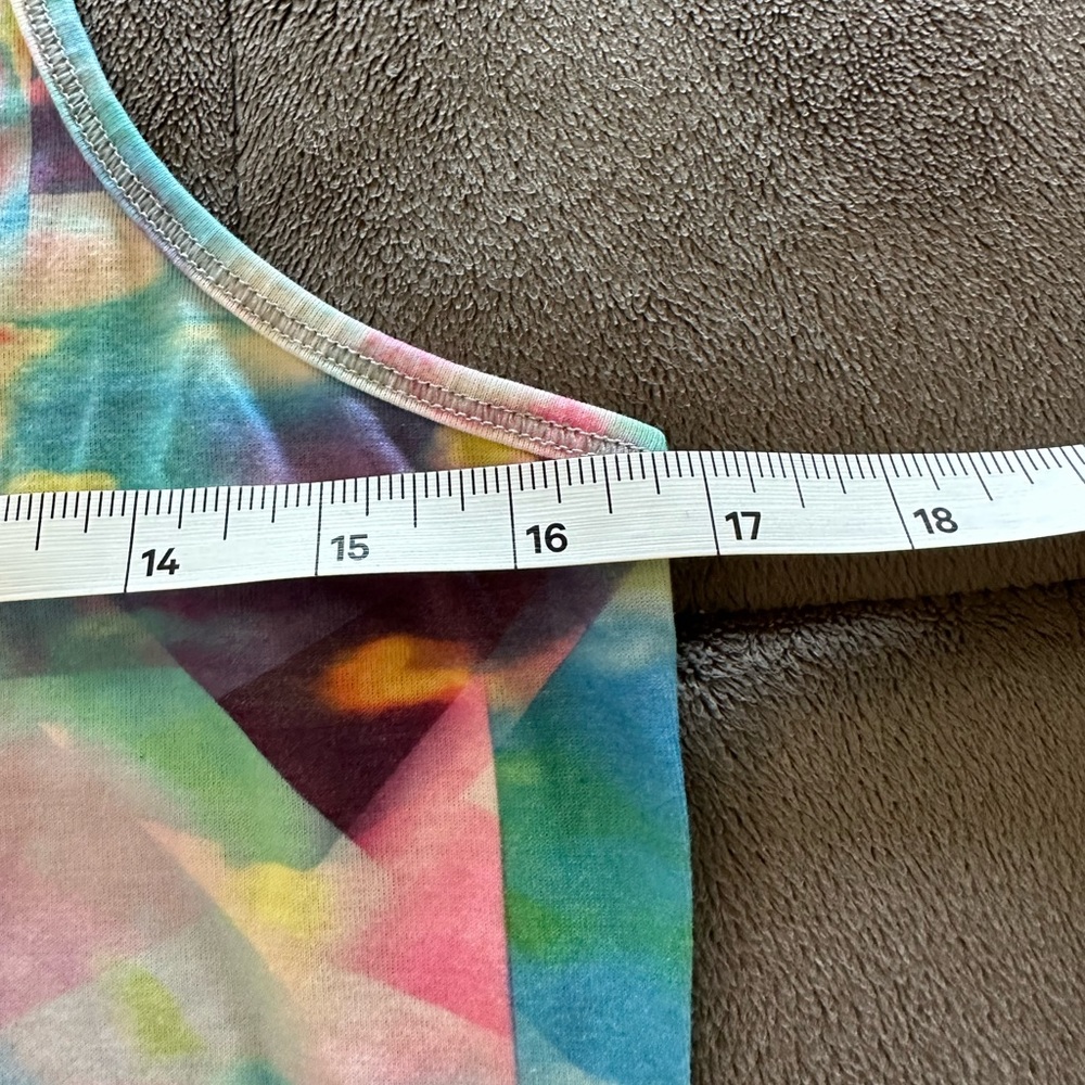 Colorful Tie Dye Lucy Tech Activewear Tank Top - Picture 3 of 8